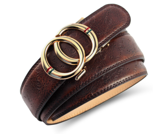 Automatic Alloy Buckle Cowhide Men's Belt