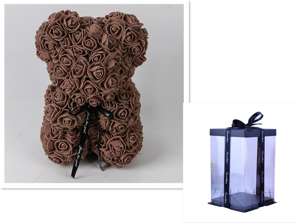 Valentine's Day Gift Rose Bear Eternal Flower Rose Teddy Bear