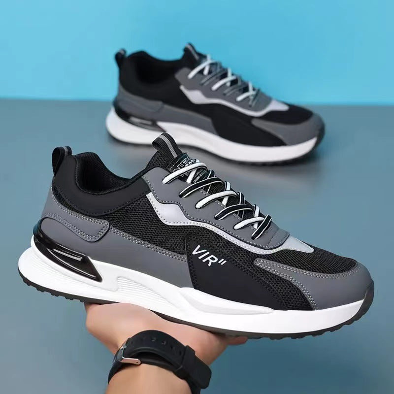 Men's Mesh Shoes Fashion Casual Lace-up Sneakers