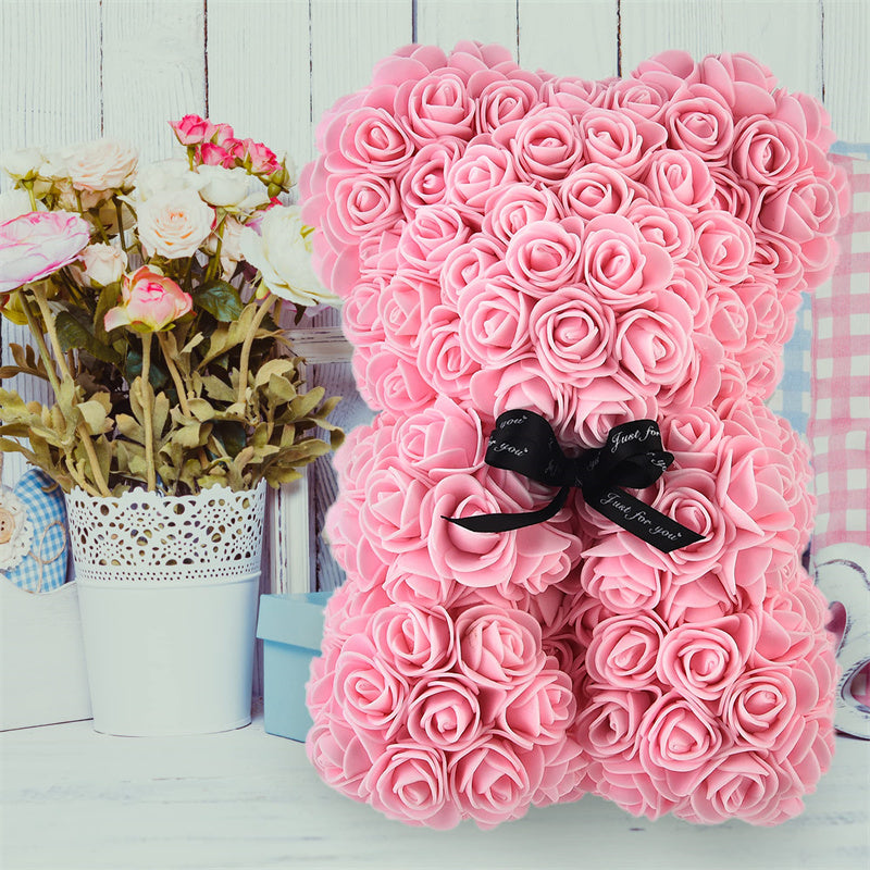 Valentine's Day Gift Rose Bear Eternal Flower Rose Teddy Bear