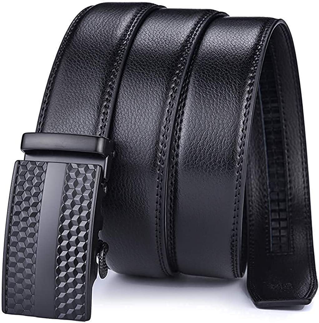 Fashion Casual Men's Two-layer Leather Comfort Click Belt