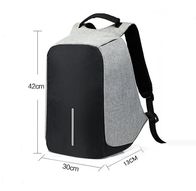 Water Resistant USB Charging Computer Notebook Backpack Bag