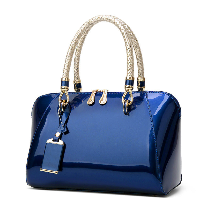 Leather Handbags Shiny Handbag Fashion One-shoulder Bag