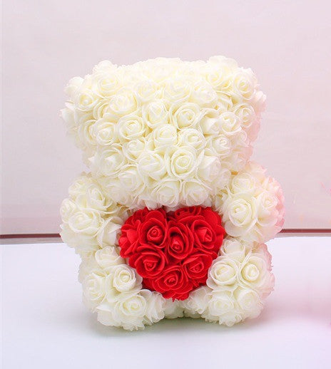 Valentine's Day Gift Rose Bear Eternal Flower Rose Teddy Bear