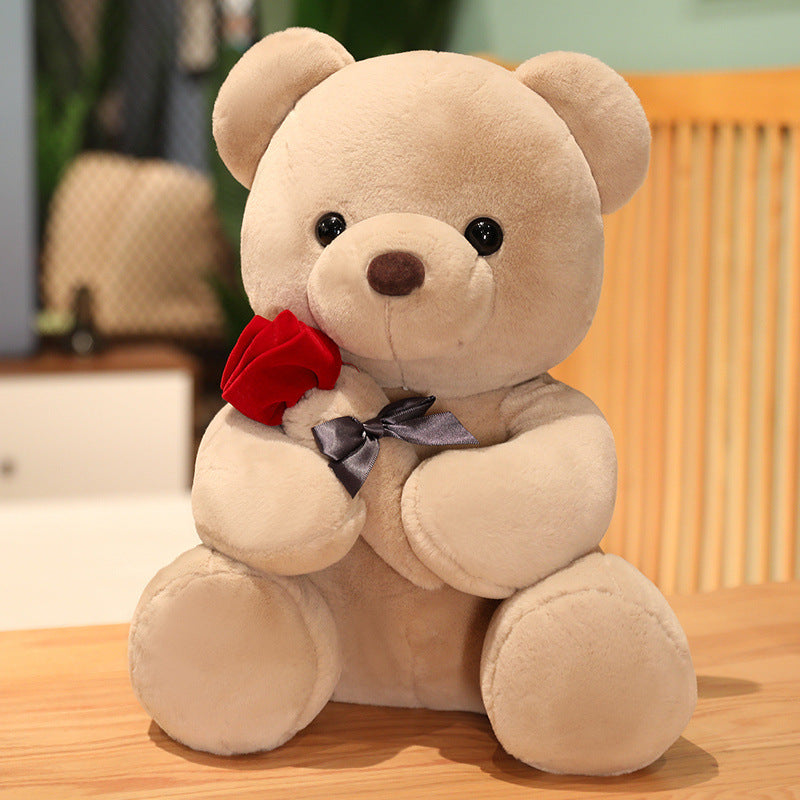 23-45cm New Lovely Hug Roses Teddy Bear