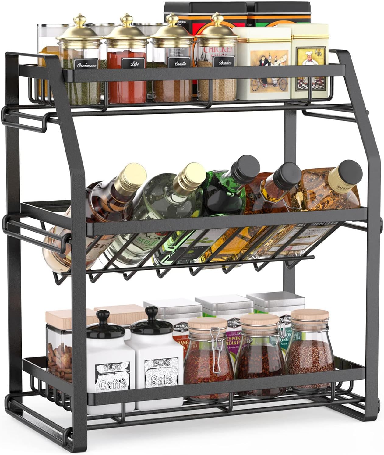 Spice Rack Organizer, 3-Tier Seasoning Organizer