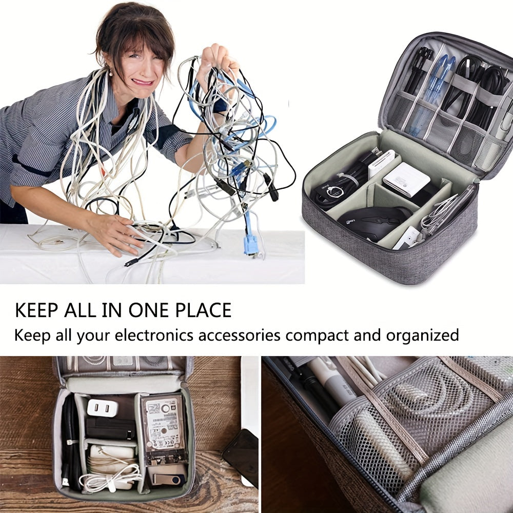 Electronics Organizer Travel Cable Organizer Bag Waterproof